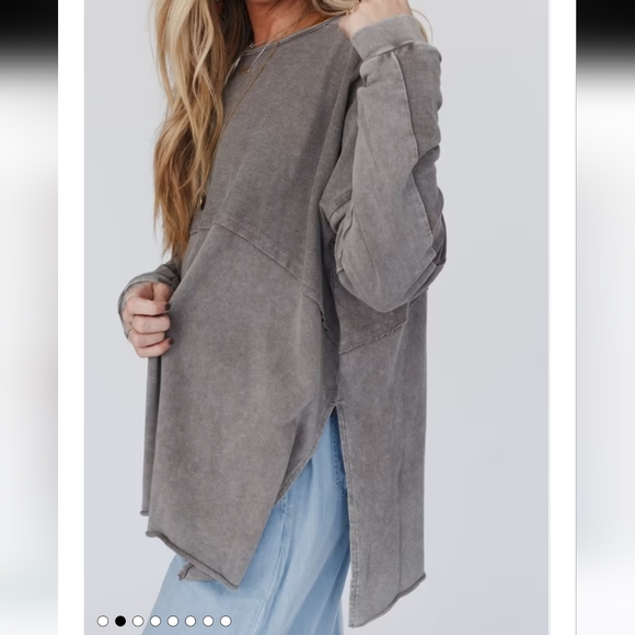 NWT Time Off Terry Knit Pullover Size Medium - Picture 5 of 9